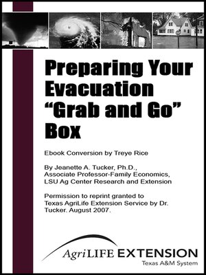 cover image of Preparing Your Evacuation "Grab and Go" Box